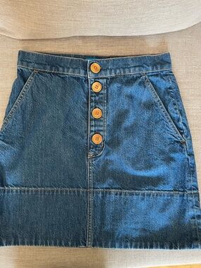 M.i.h Jeans Button Front Denim Skirt